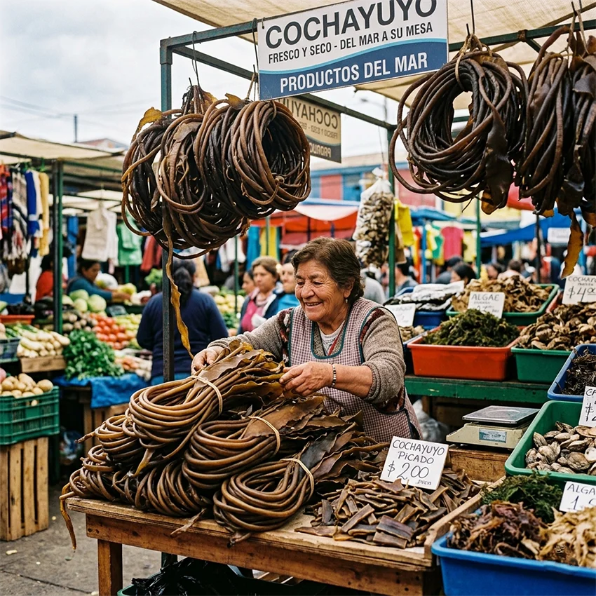 Algues marché Chili