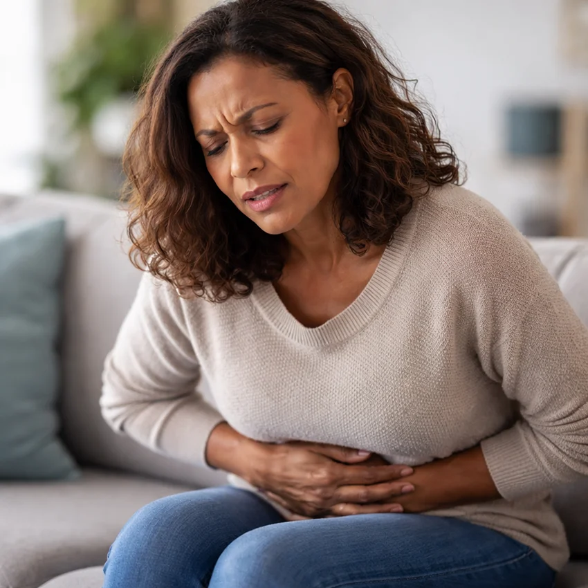Femme douleur intestinale