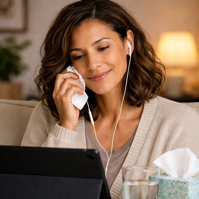 Femme thérapie distance