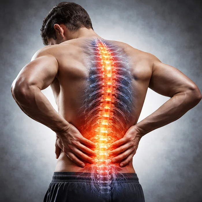 spondylarthrite homme dos